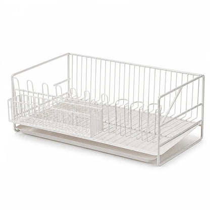 Stainless Steel Multi-Level Countertop Dish Rack with Drip Tray