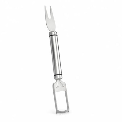 Stainless Steel Watermelon Cutter Fork (2-In-1 Cutting & Skewering)