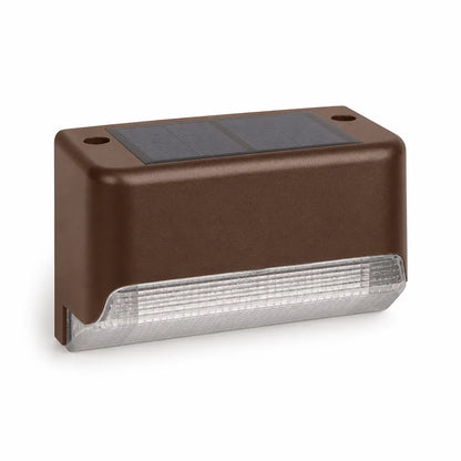 Step Lights Solar Powered Dusk-To-Dawn LED Weather-Resistant
