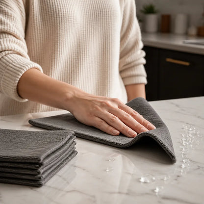 Streak-Free Machine Washable Microfiber Cleaning Cloths
