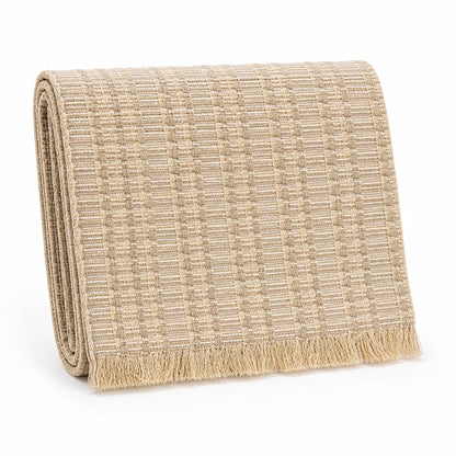 Table Runner Handwoven Cotton Fringed Ends