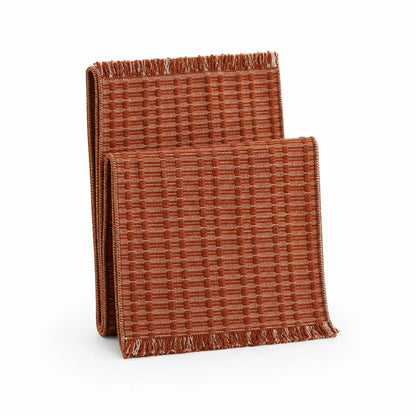 Table Runner Handwoven Cotton Fringed Ends
