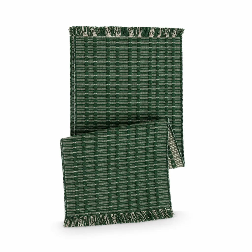 Table Runner Handwoven Cotton Fringed Ends