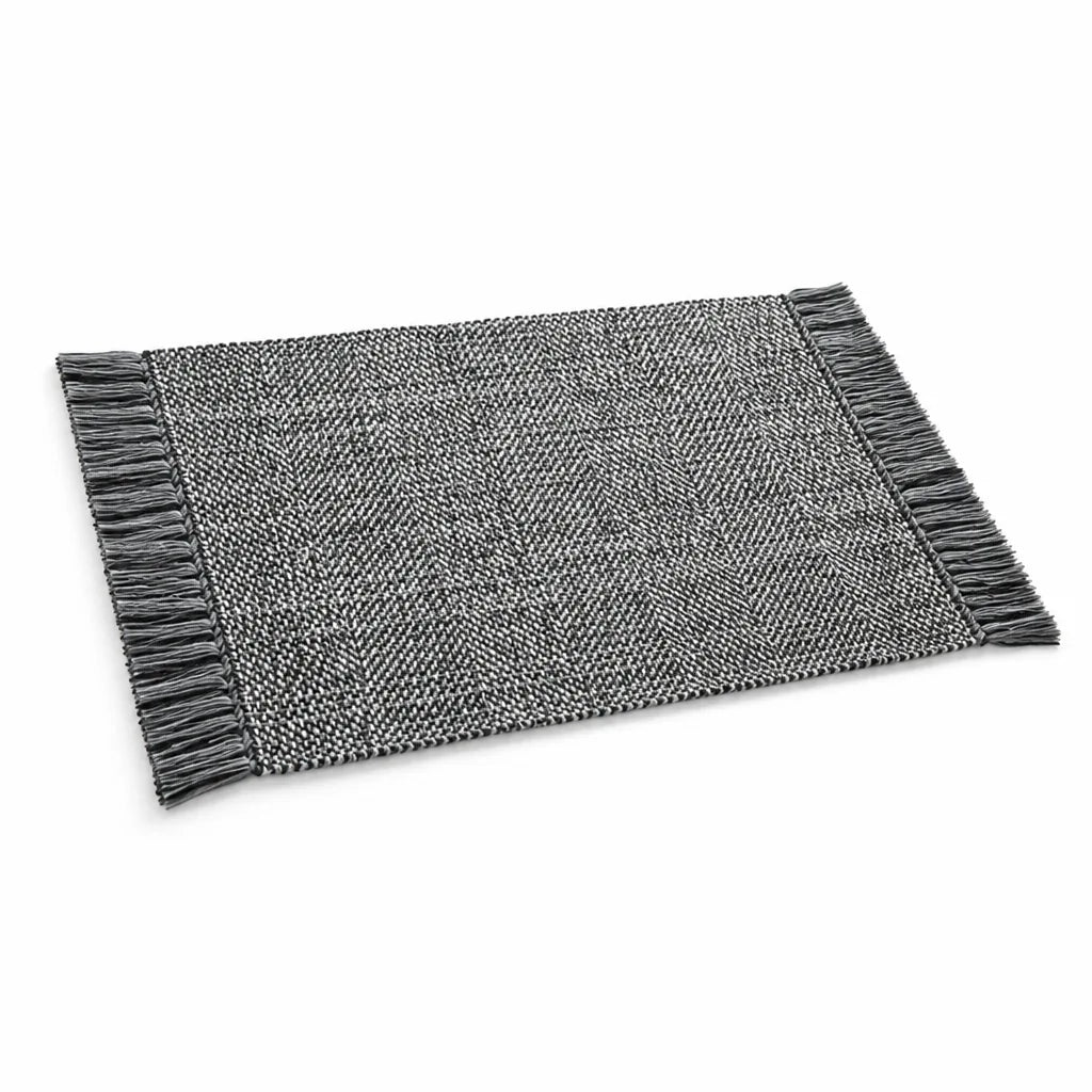 Table Runner Handwoven Herringbone & Fringed Ends