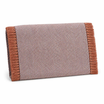 Table Runner Handwoven Herringbone & Fringed Ends