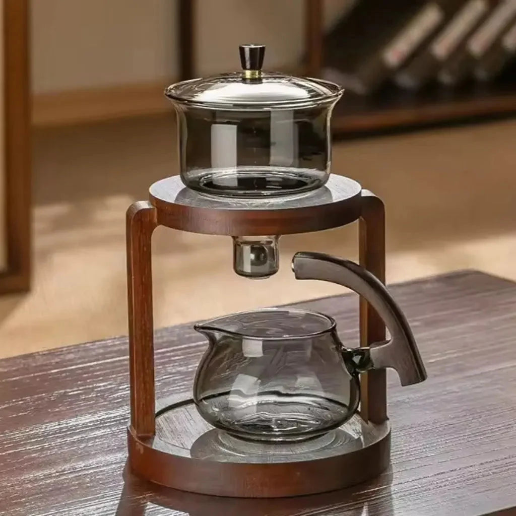 Tea Set Glass Double-Level Stand 6 Cups