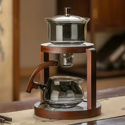 Tea Set Glass Double-Level Stand 6 Cups