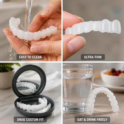 Teeth Veneers Ultra-Thin Acrylic Upper & Lower Set