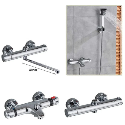 Thermostatic Shower Valve Anti-Scald Ceramic Core Brass
