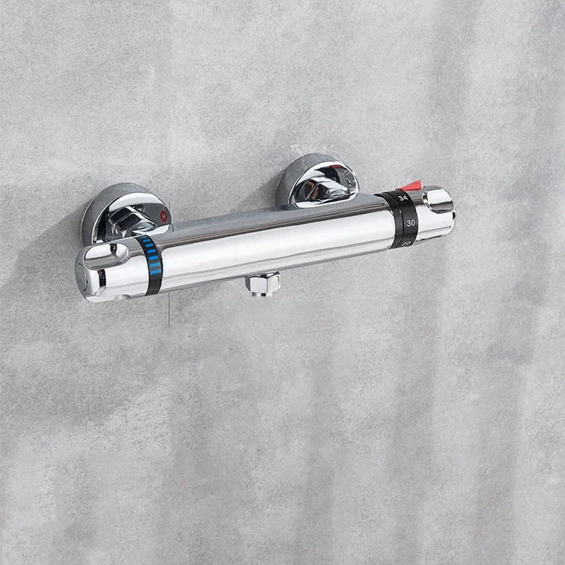 Thermostatic Shower Valve Anti-Scald Ceramic Core Brass