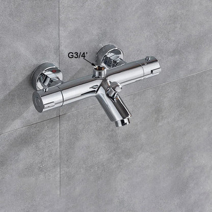 Thermostatic Shower Valve Anti-Scald Ceramic Core Brass