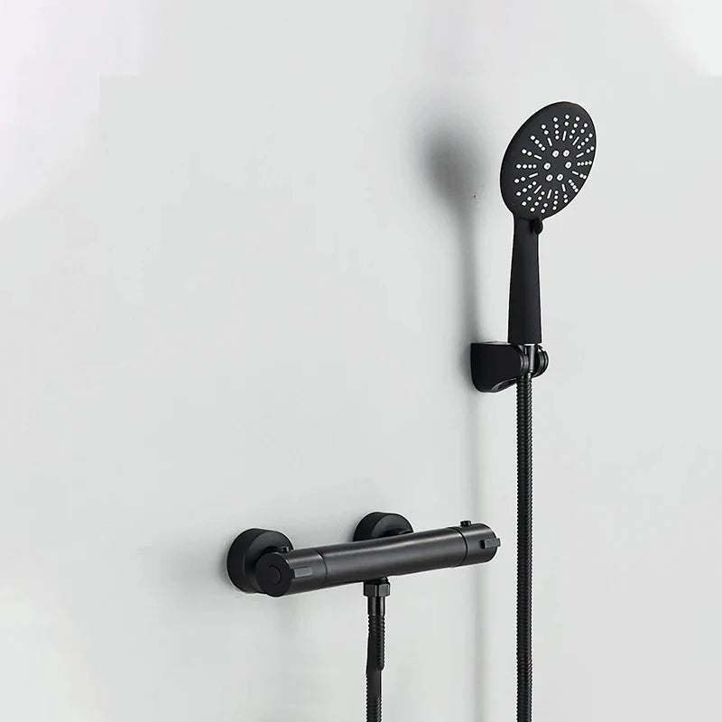Thermostatic Shower Valve Anti-Scald Ceramic Core Brass