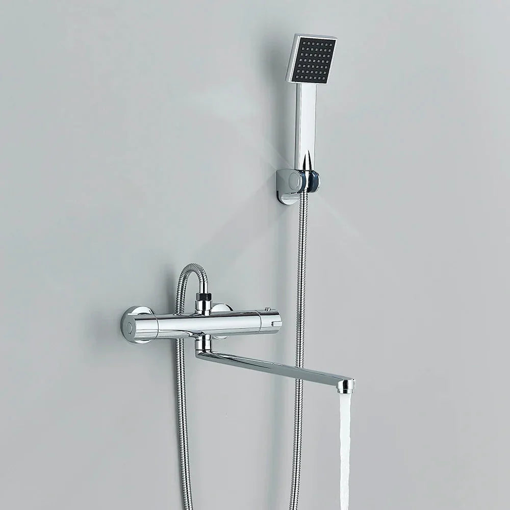 Thermostatic Shower Valve Anti-Scald Ceramic Core Brass