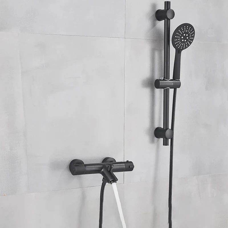 Thermostatic Shower Valve Anti-Scald Ceramic Core Brass