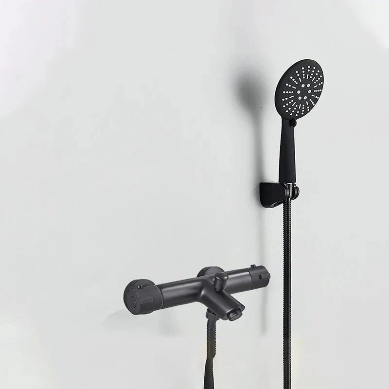 Thermostatic Shower Valve Anti-Scald Ceramic Core Brass