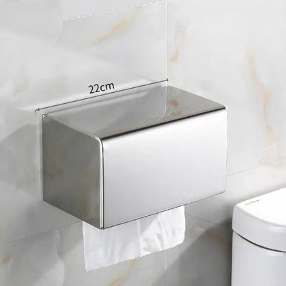 Toilet Paper Holder Wall-Mounted Stainless Steel Anti-Fingerprint