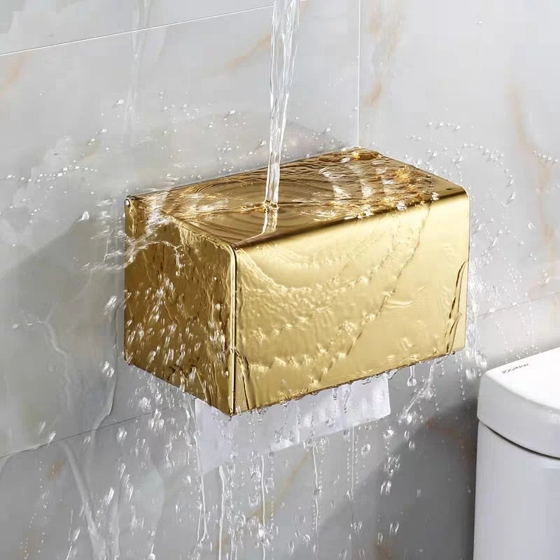 Toilet Paper Holder Wall-Mounted Stainless Steel Anti-Fingerprint