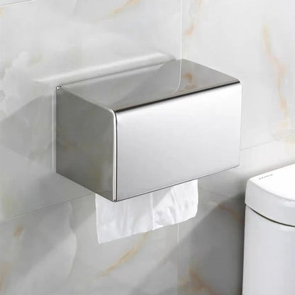 Toilet Paper Holder Wall-Mounted Stainless Steel Anti-Fingerprint