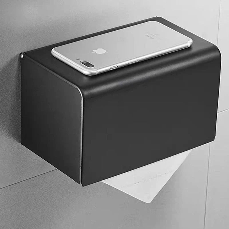Toilet Paper Holder Wall-Mounted Stainless Steel Anti-Fingerprint