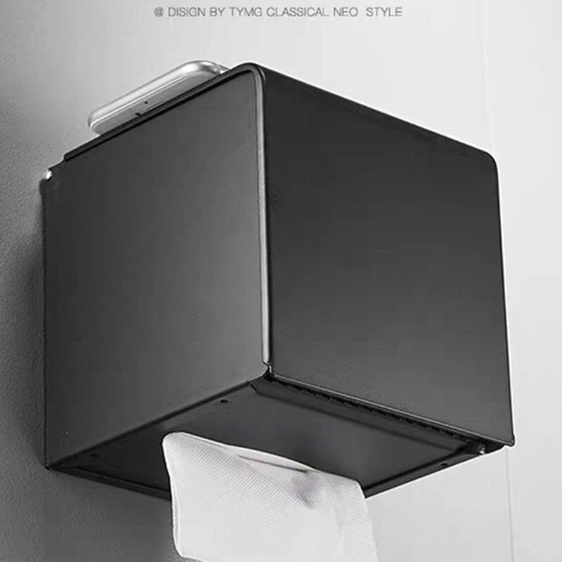 Toilet Paper Holder Wall-Mounted Stainless Steel Anti-Fingerprint
