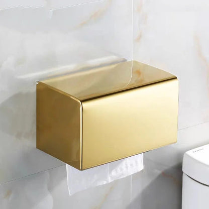 Toilet Paper Holder Wall-Mounted Stainless Steel Anti-Fingerprint
