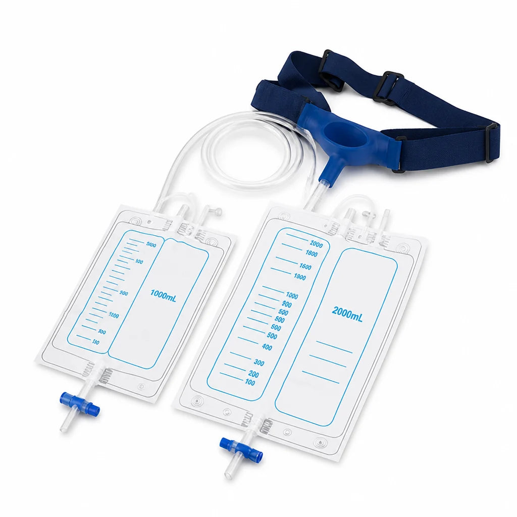 Urine Collector Hands-Free Adjustable Fit Silicone & Cotton