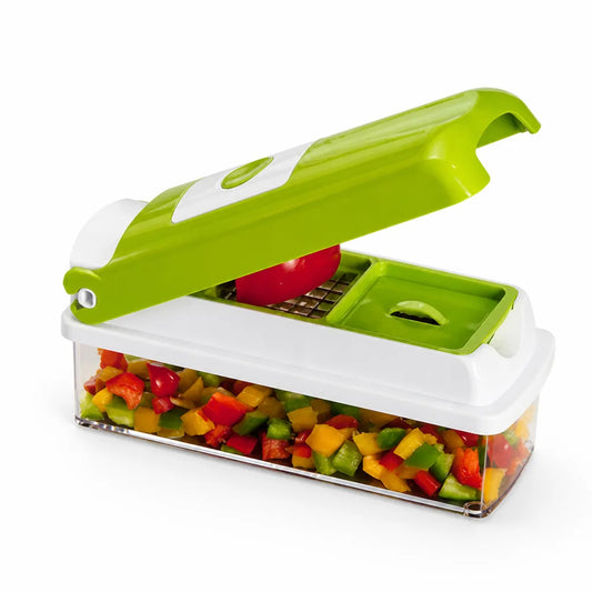 Vegetable Chopper 12-in-1 Stainless Steel Blades Safe Design