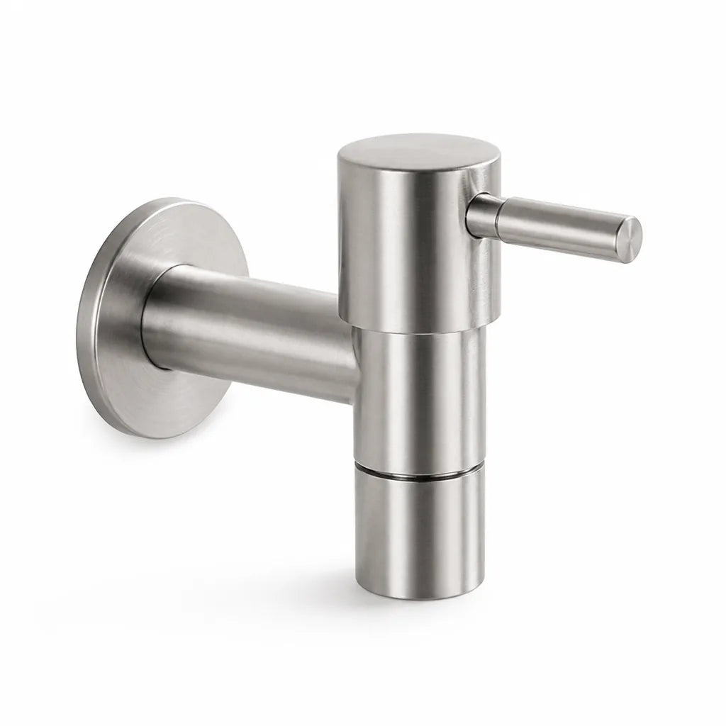 Wall Mount Faucet Stainless Steel G1/2 & Hose Connection