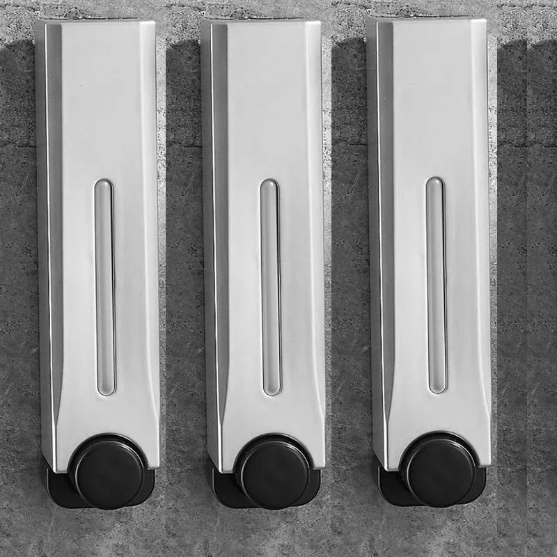 Wall Mount Soap Dispenser Magnetic Lid No-Drill Mount