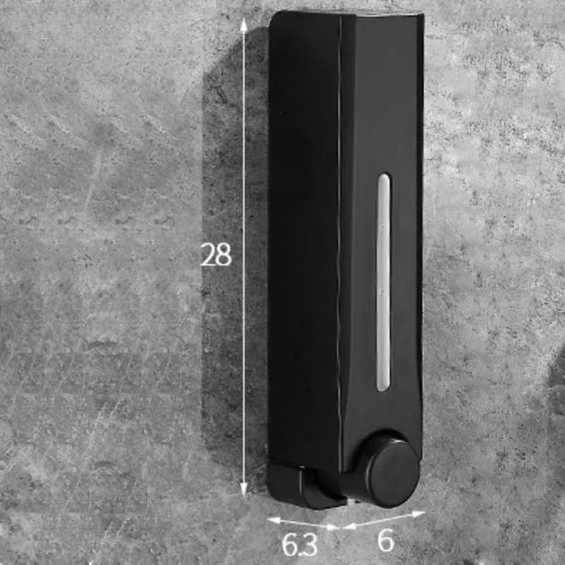 Wall Mount Soap Dispenser Magnetic Lid No-Drill Mount