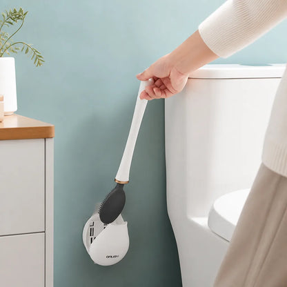 Wall-Mounted Toilet Brush with Removable Head
