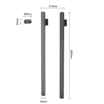 Wall-Mounted Towel Warmer Stainless Steel Touch Control & Timer