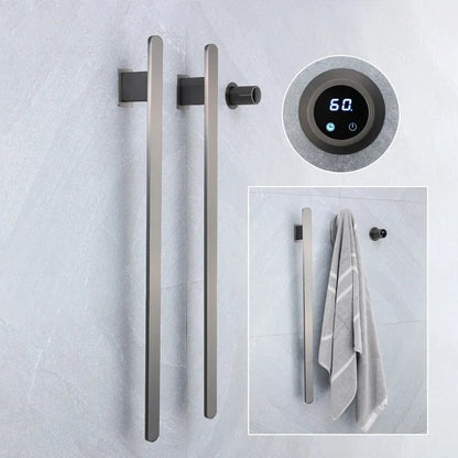 Wall-Mounted Towel Warmer Stainless Steel Touch Control & Timer