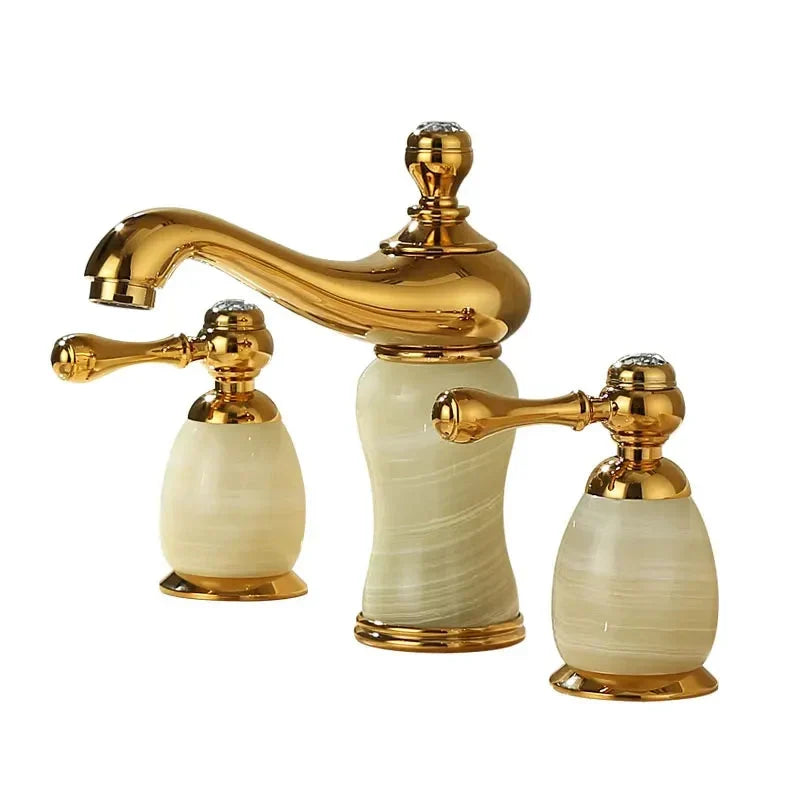 Widespread Bathroom Faucet Solid Brass Splash-Free Flow