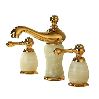 Widespread Bathroom Faucet Solid Brass Splash-Free Flow