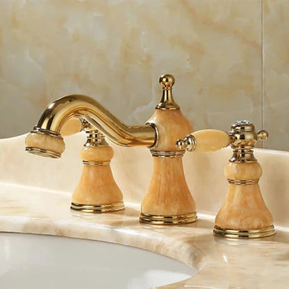 Widespread Bathroom Faucet Solid Brass Splash-Free Flow
