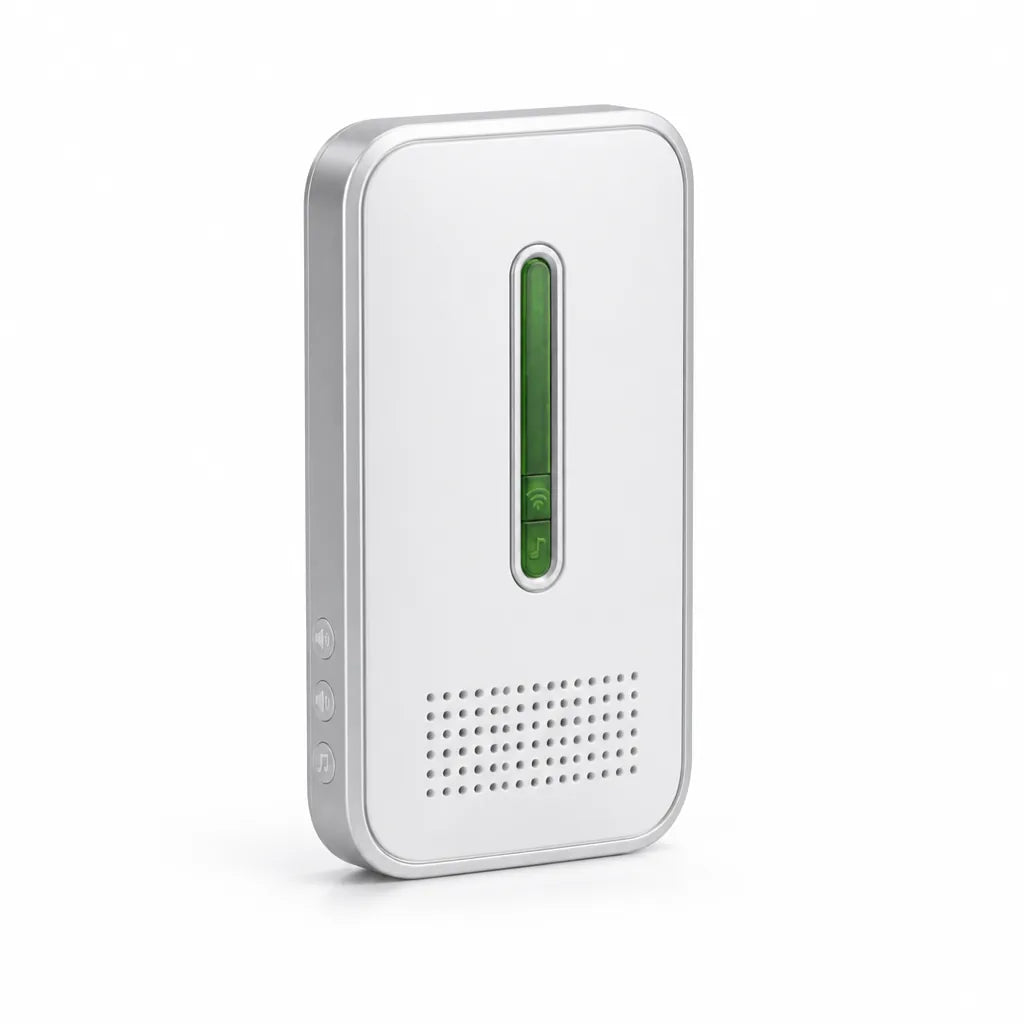 Wireless Battery-Free Kinetic Doorbell (120 m Range)