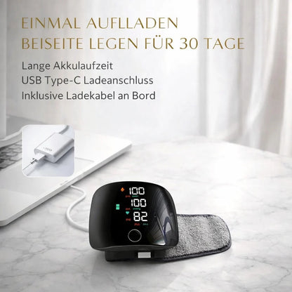 Wrist Blood Pressure Monitor Touchscreen & Voice USB Rechargeable